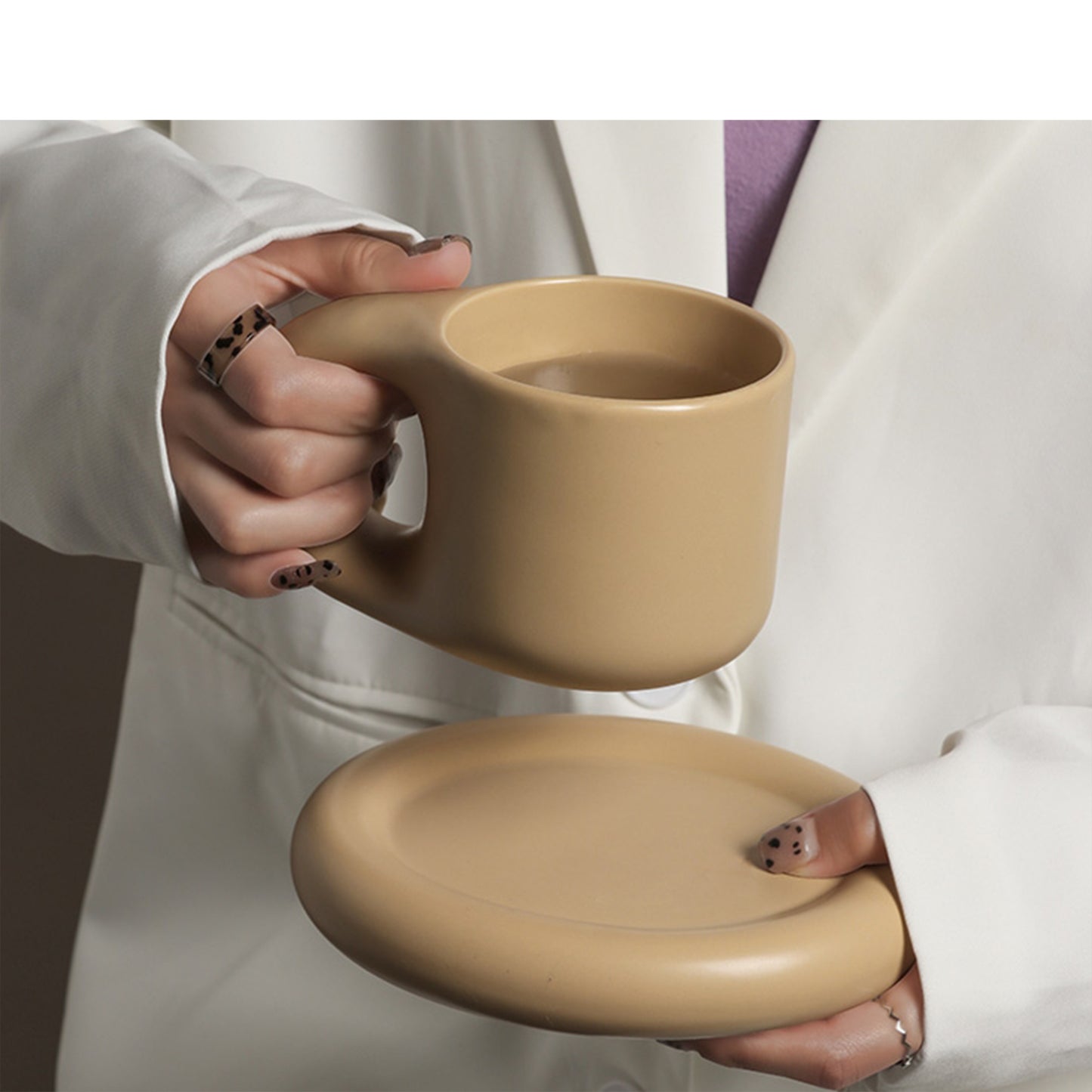 Nordic Minimalist Ceramic Mug Fat Mug Set