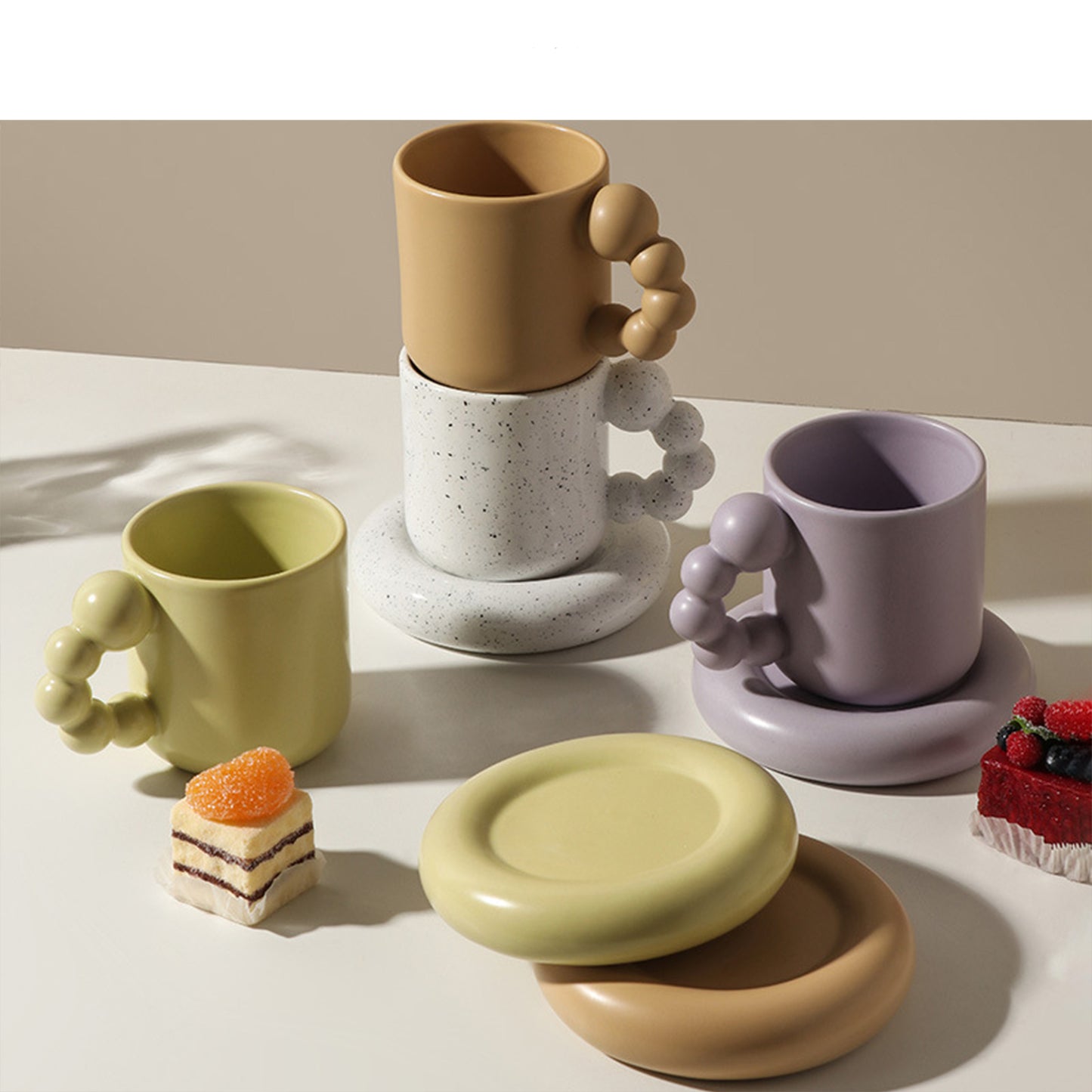 Nordic Minimalist Ceramic Mug Fat Mug Set