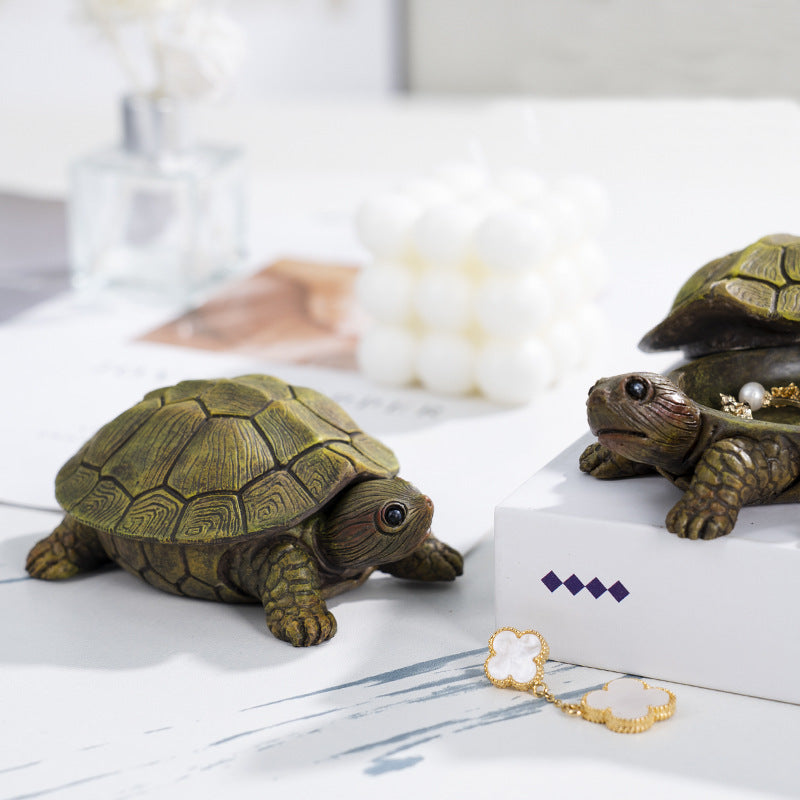Modern Turtle Storage Box Living Room Decoration Resin Crafts Jewlery