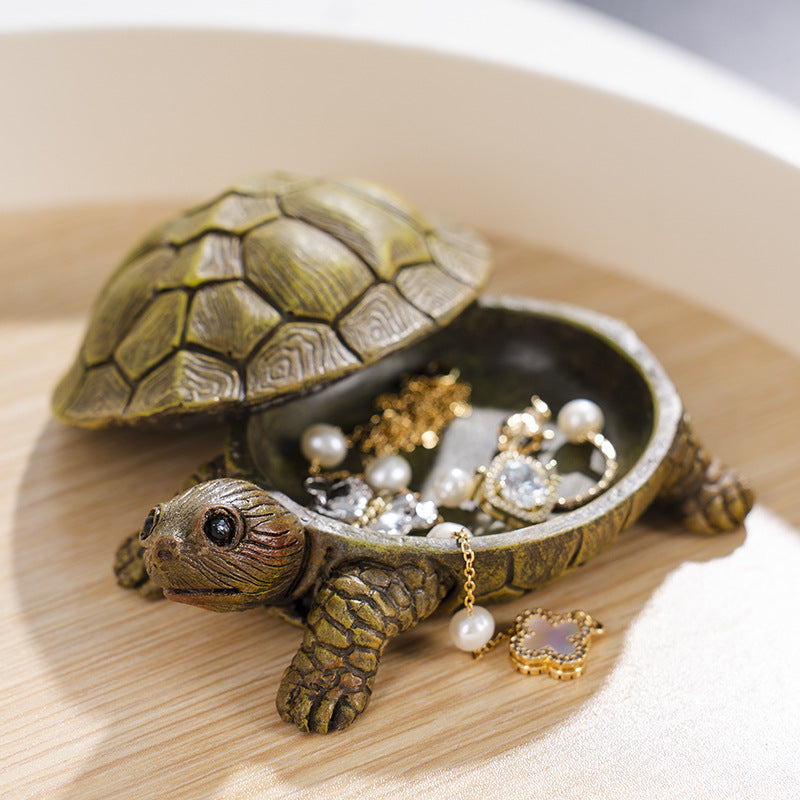 Modern Turtle Storage Box Living Room Decoration Resin Crafts Jewlery