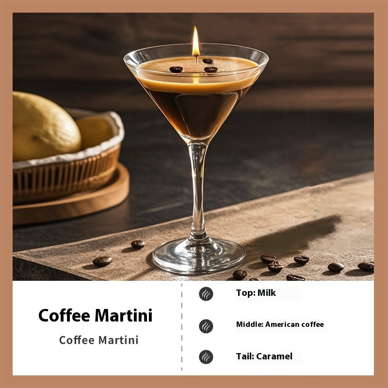 High-grade Coffee Aroma Jelly Wax Glass Candle Espresso Martini Iced Latte