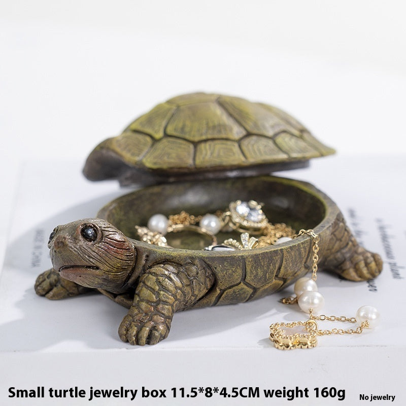 Modern Turtle Storage Box Living Room Decoration Resin Crafts Jewlery