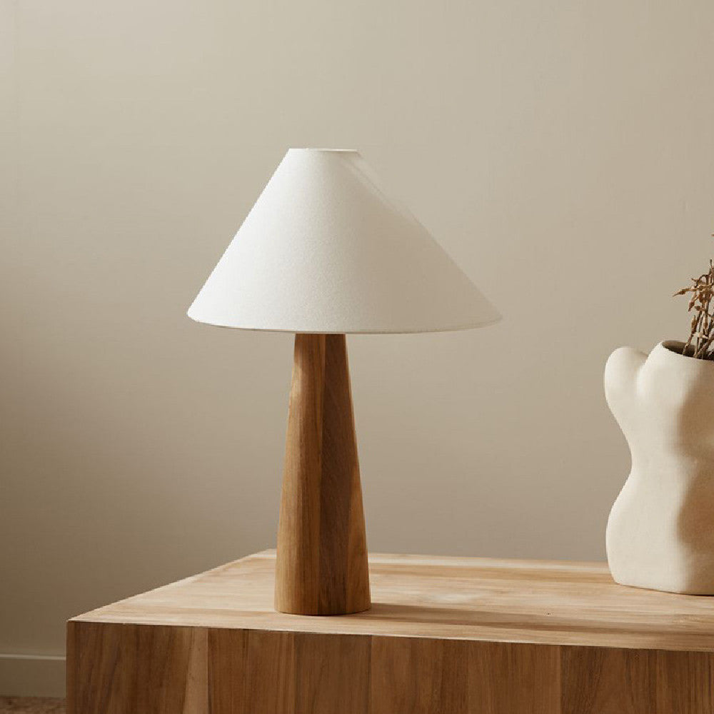 Household Japanese-style Fabric minimalist wood Table Lamp