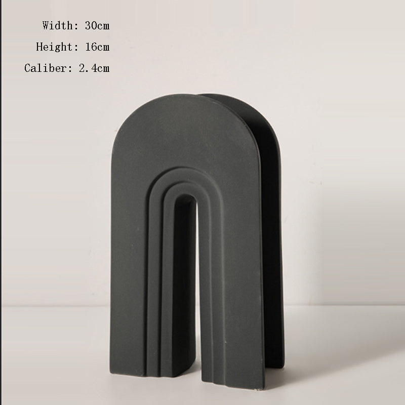 Nordic art geometric vase organic modern