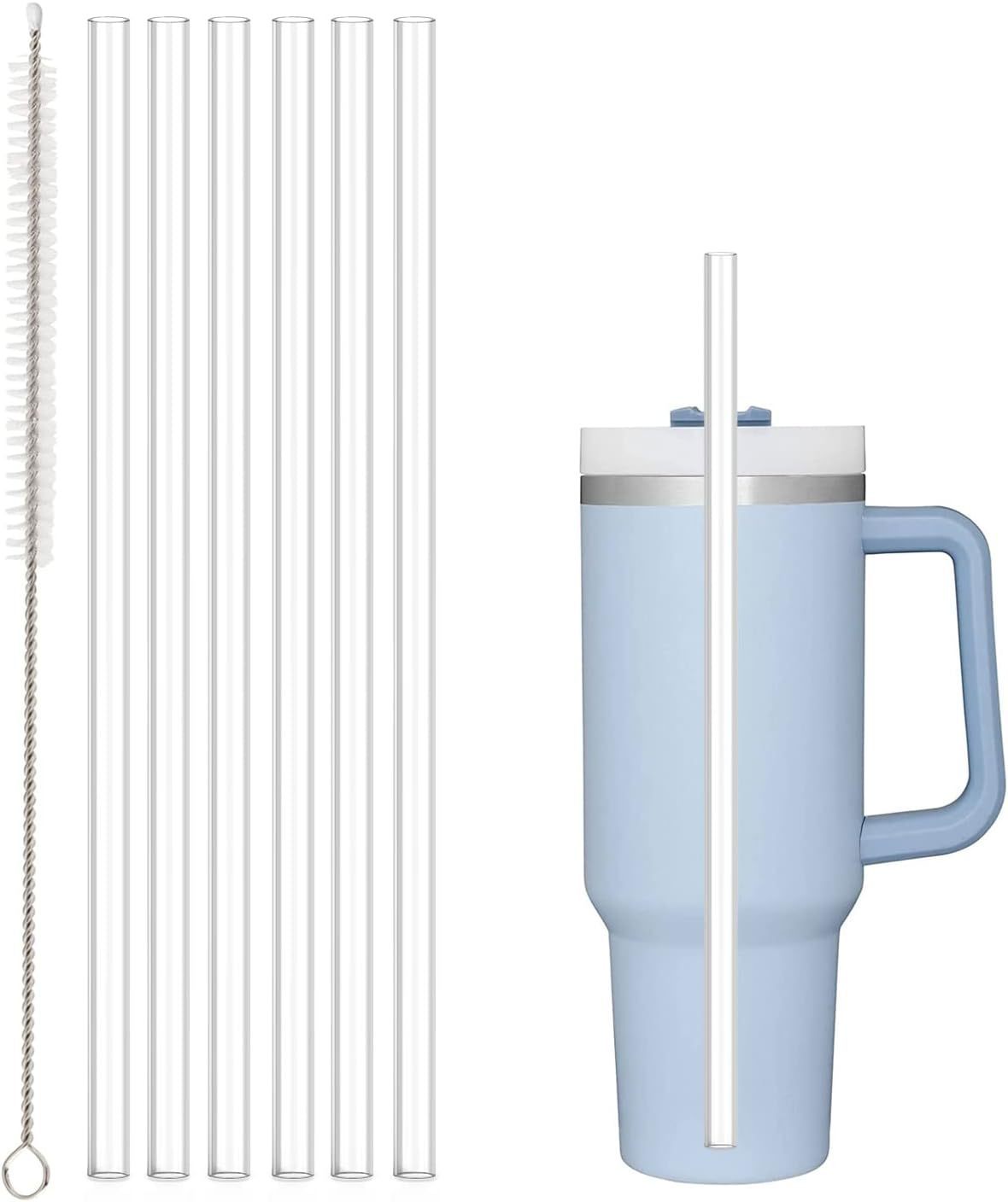 Tumbler Silicone Travel Cup Straw Set
