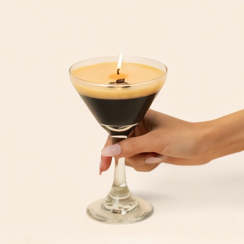 High-grade Coffee Aroma Jelly Wax Glass Candle Espresso Martini Iced Latte