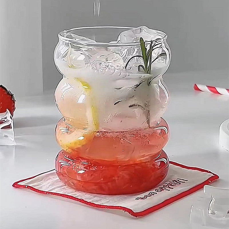 Heat Resistant  Glass Coffee Mug Bubble