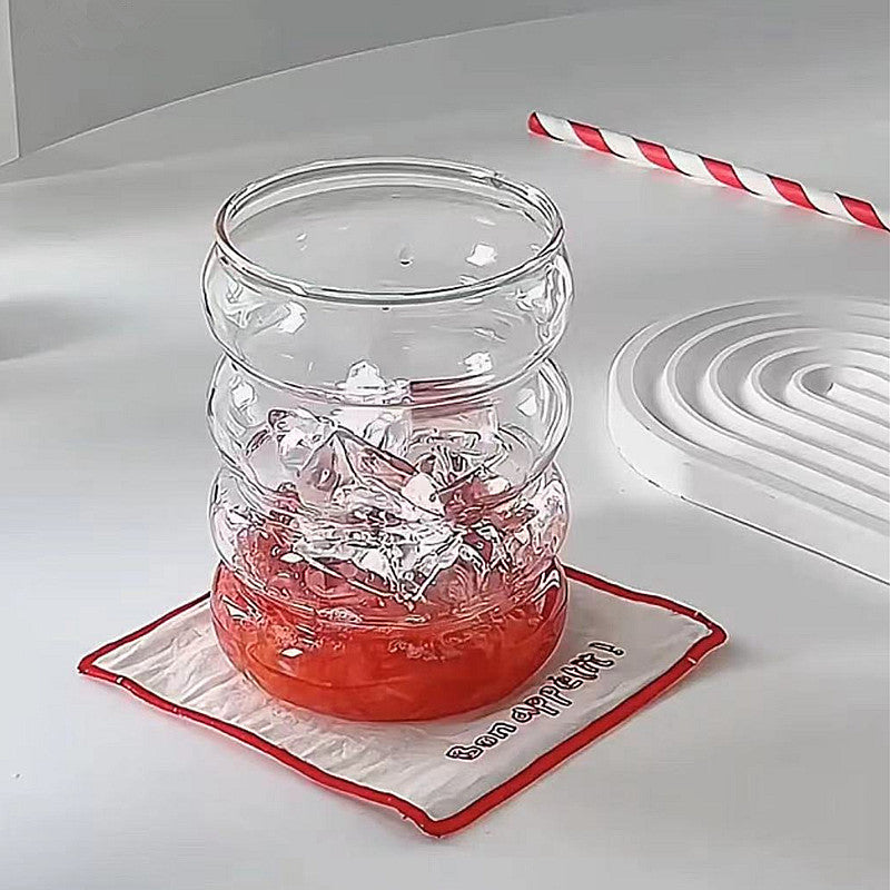 Heat Resistant  Glass Coffee Mug Bubble