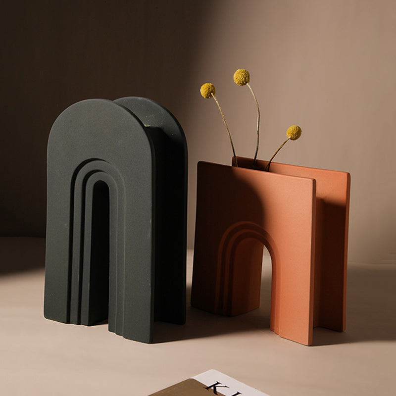 Nordic art geometric vase organic modern