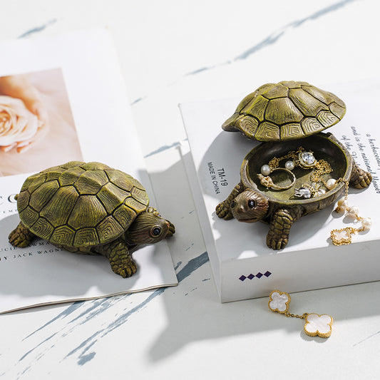 Modern Turtle Storage Box Living Room Decoration Resin Crafts Jewlery