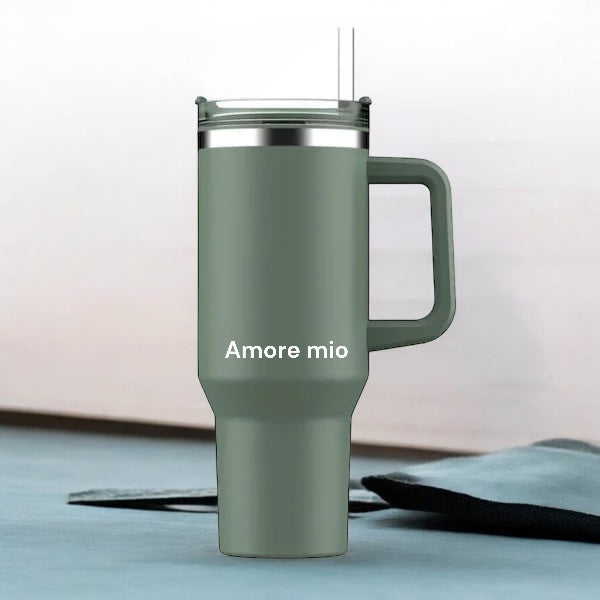 Minimalist Personalized Thermos Tumbler - Perfect for Yoga, Pilates & Mindfulness | Custom Name Mug by Sense Studio 20 oz (590 ml) BPA-free