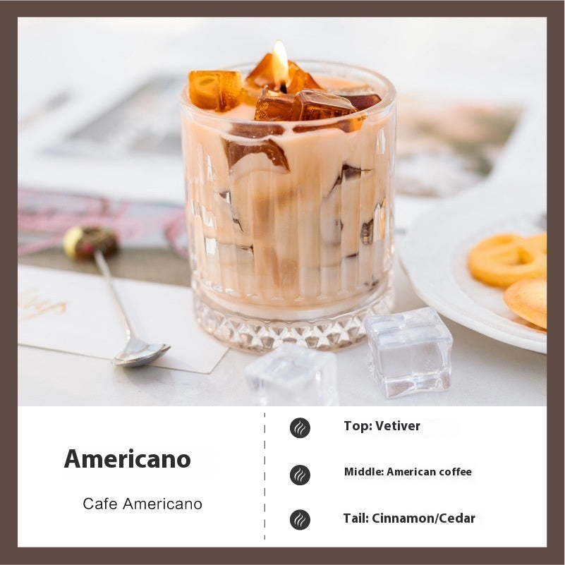 High-grade Coffee Aroma Jelly Wax Glass Candle Espresso Martini Iced Latte