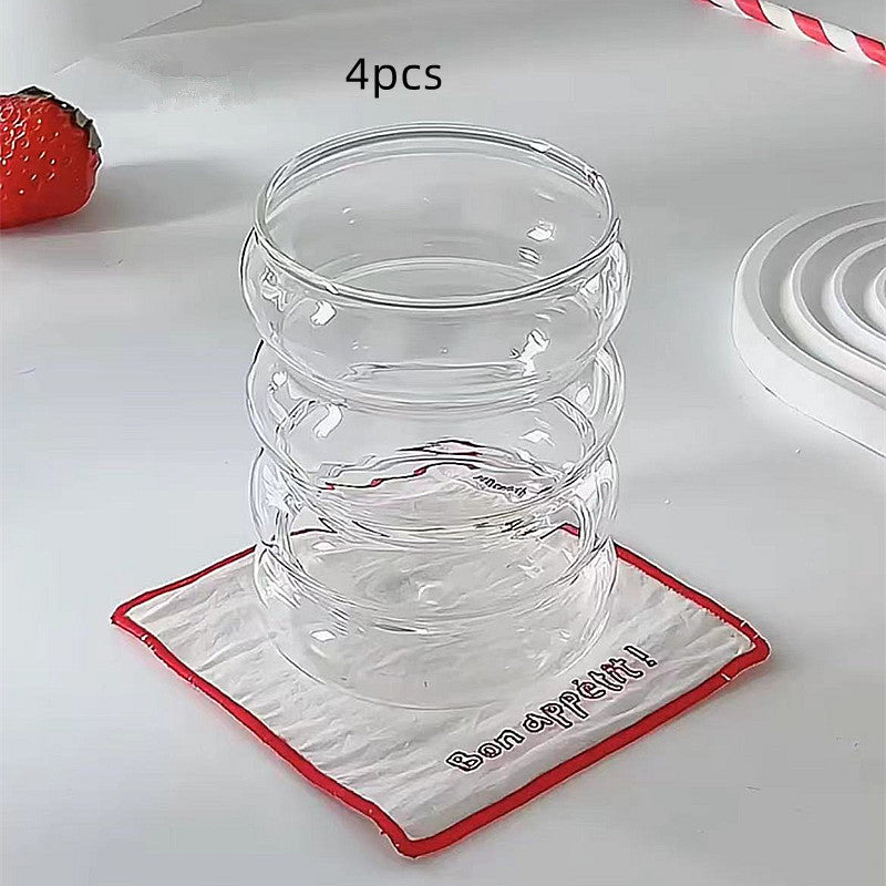 Heat Resistant  Glass Coffee Mug Bubble