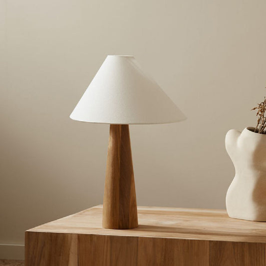 Household Japanese-style Fabric minimalist wood Table Lamp