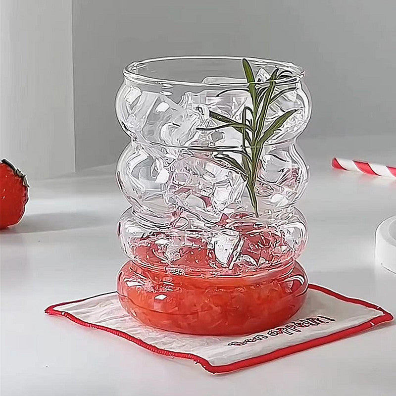 Heat Resistant  Glass Coffee Mug Bubble