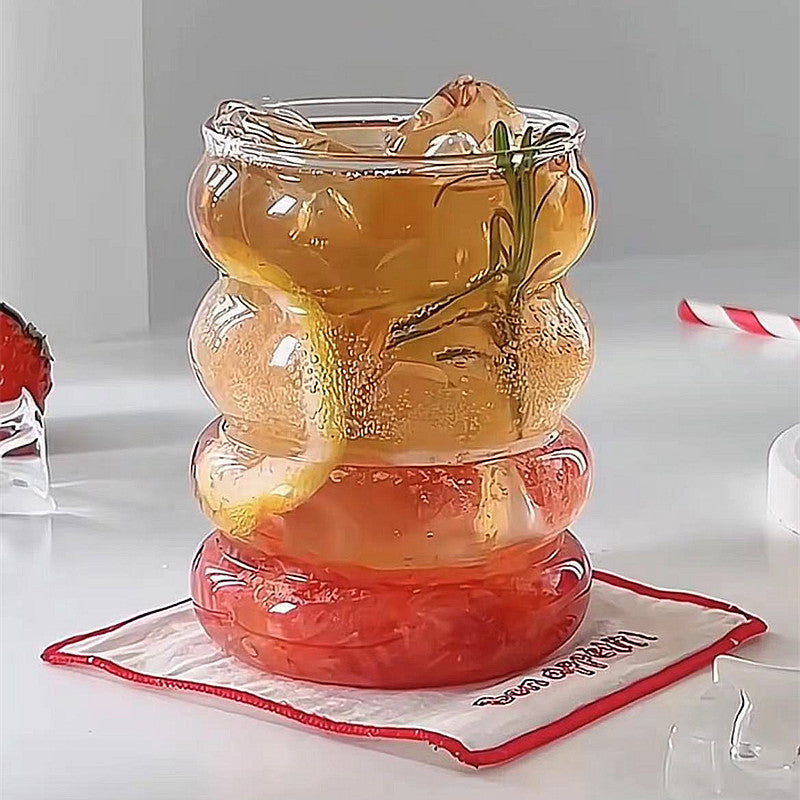 Heat Resistant  Glass Coffee Mug Bubble